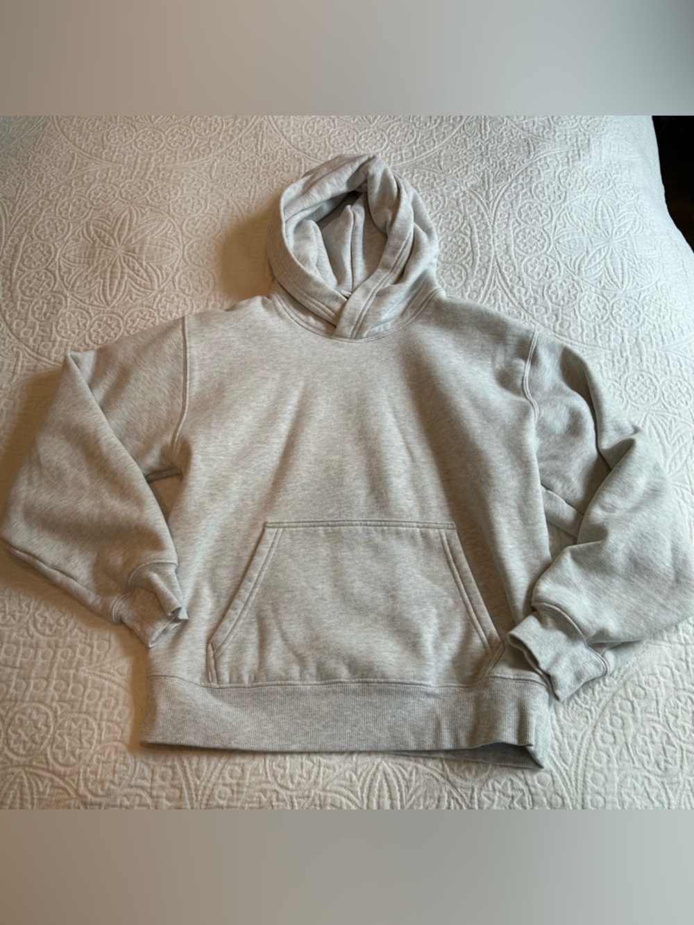 Aritzia sweat fleece Light Gray Pullover Hoodie Small - Picture 2 of 7